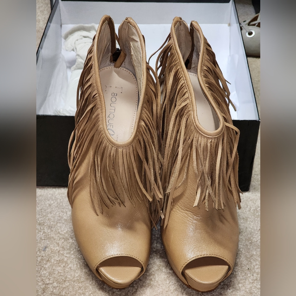 Fringe booties